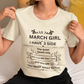 March Girl [side] Unisex Tee