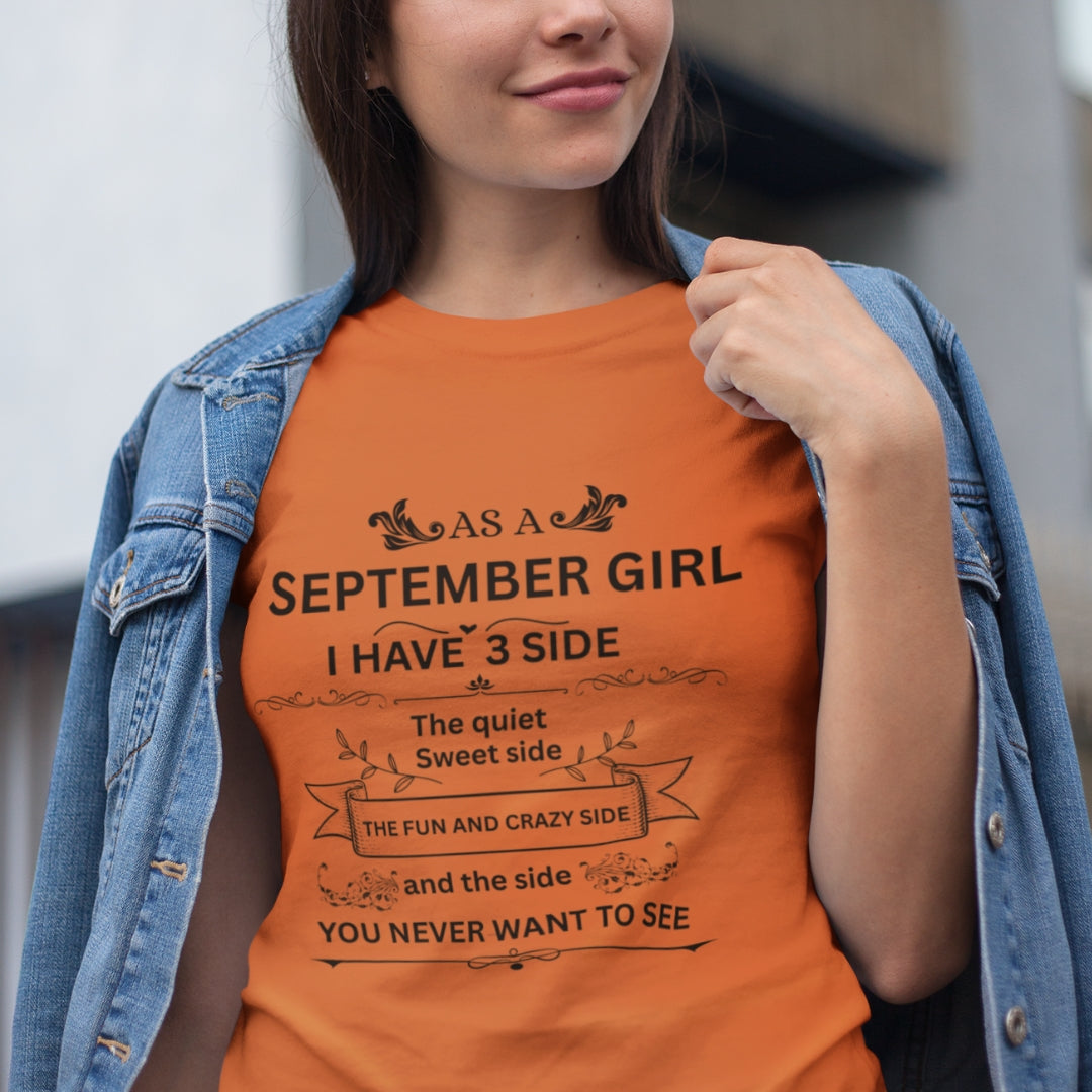 September Girl(Side) Unisex Heavy Cotton Tee