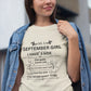 September Girl(Side) Unisex Heavy Cotton Tee