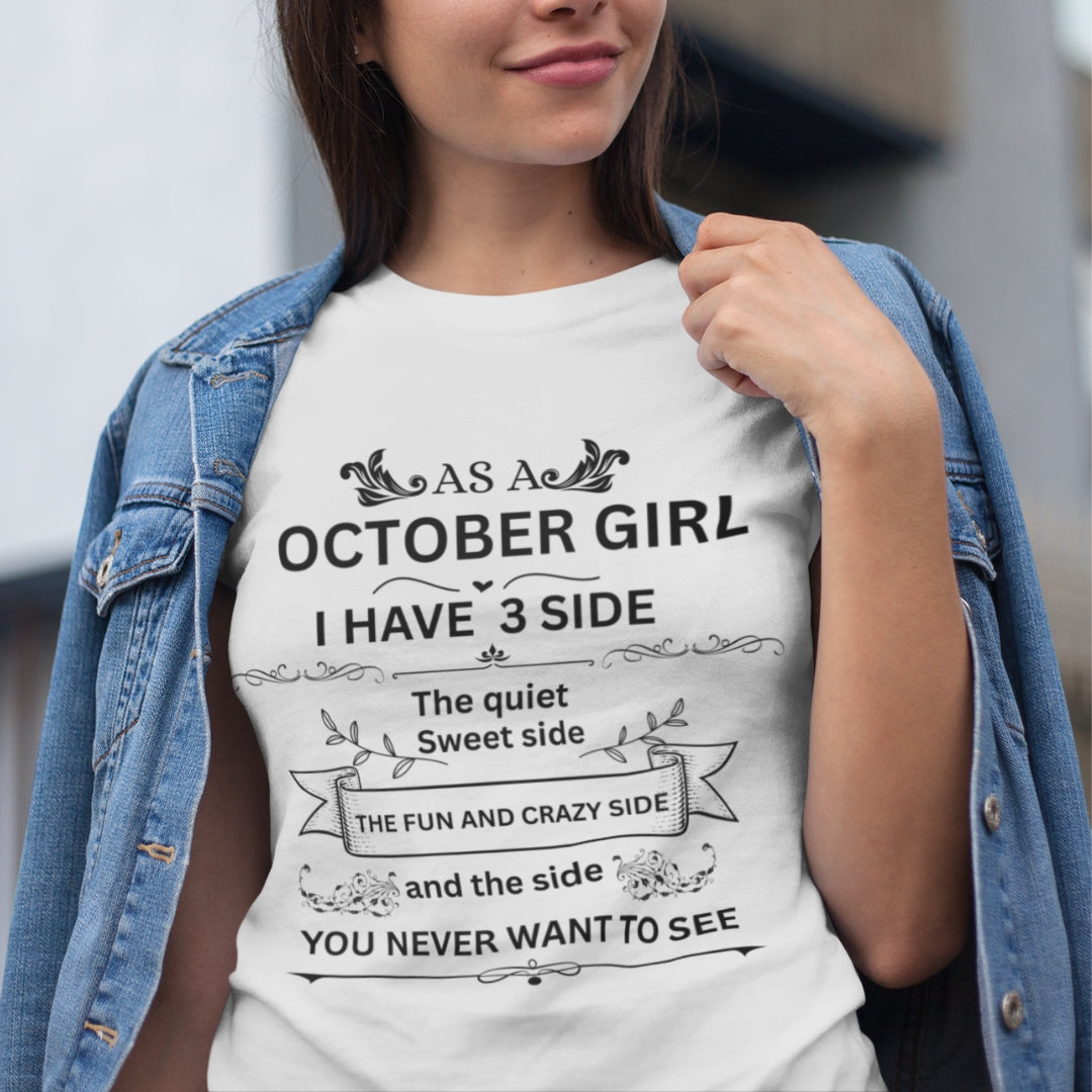 October Girl(Side) Unisex Tee