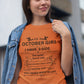 October Girl(Side) Unisex Tee