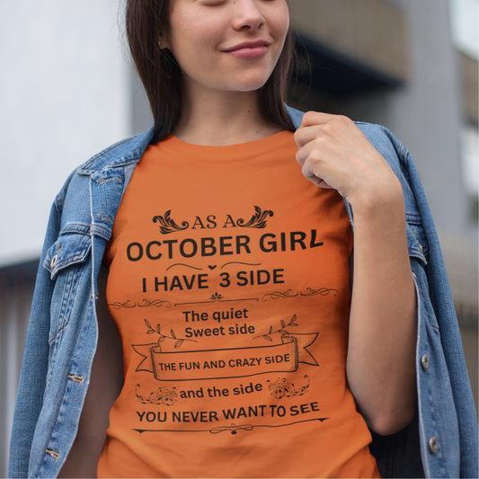 October Girl(Side) Unisex Tee