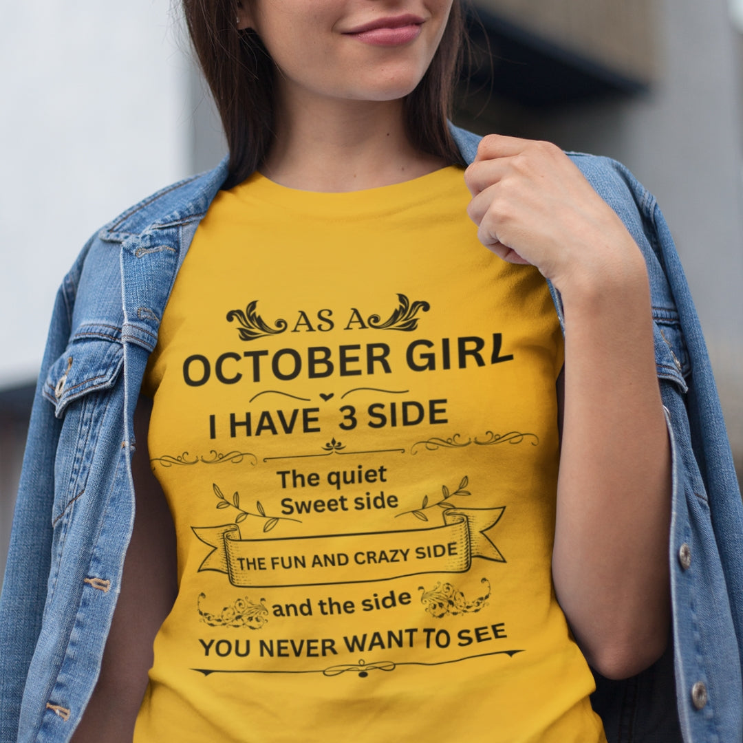 October Girl(Side) Unisex Tee