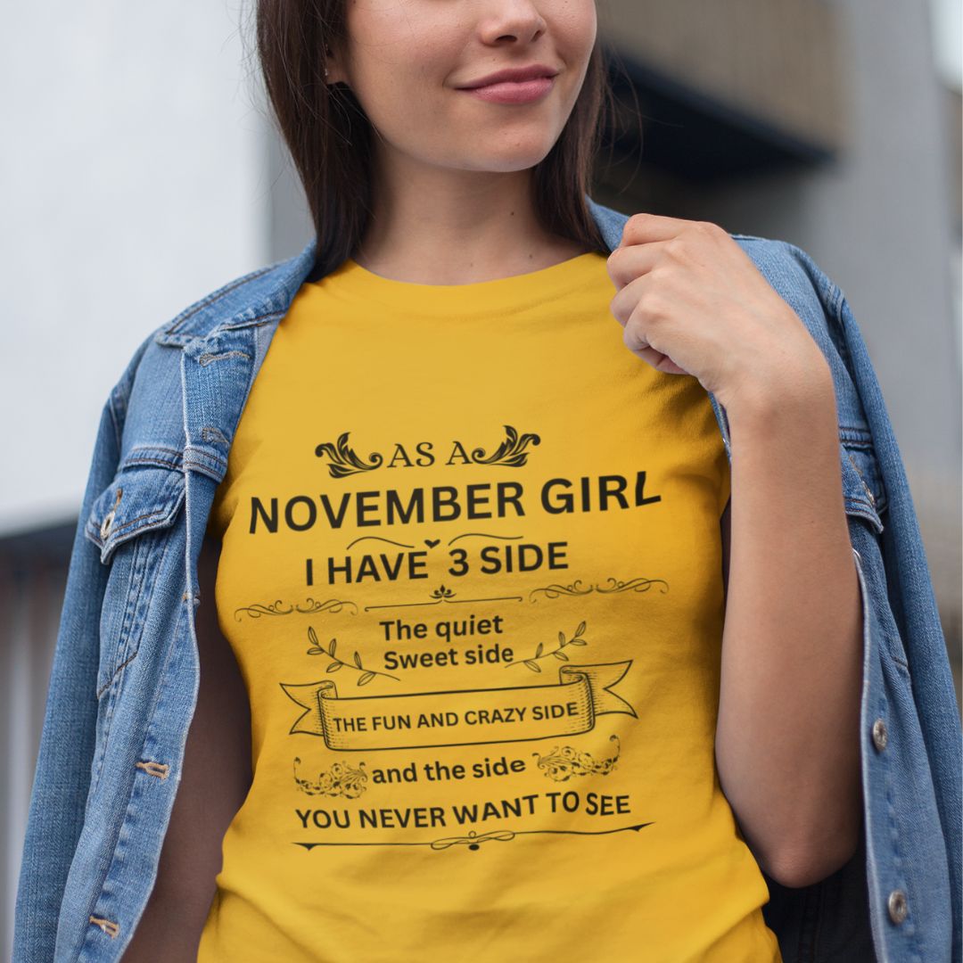 November Girl(Side) Unisex Tee
