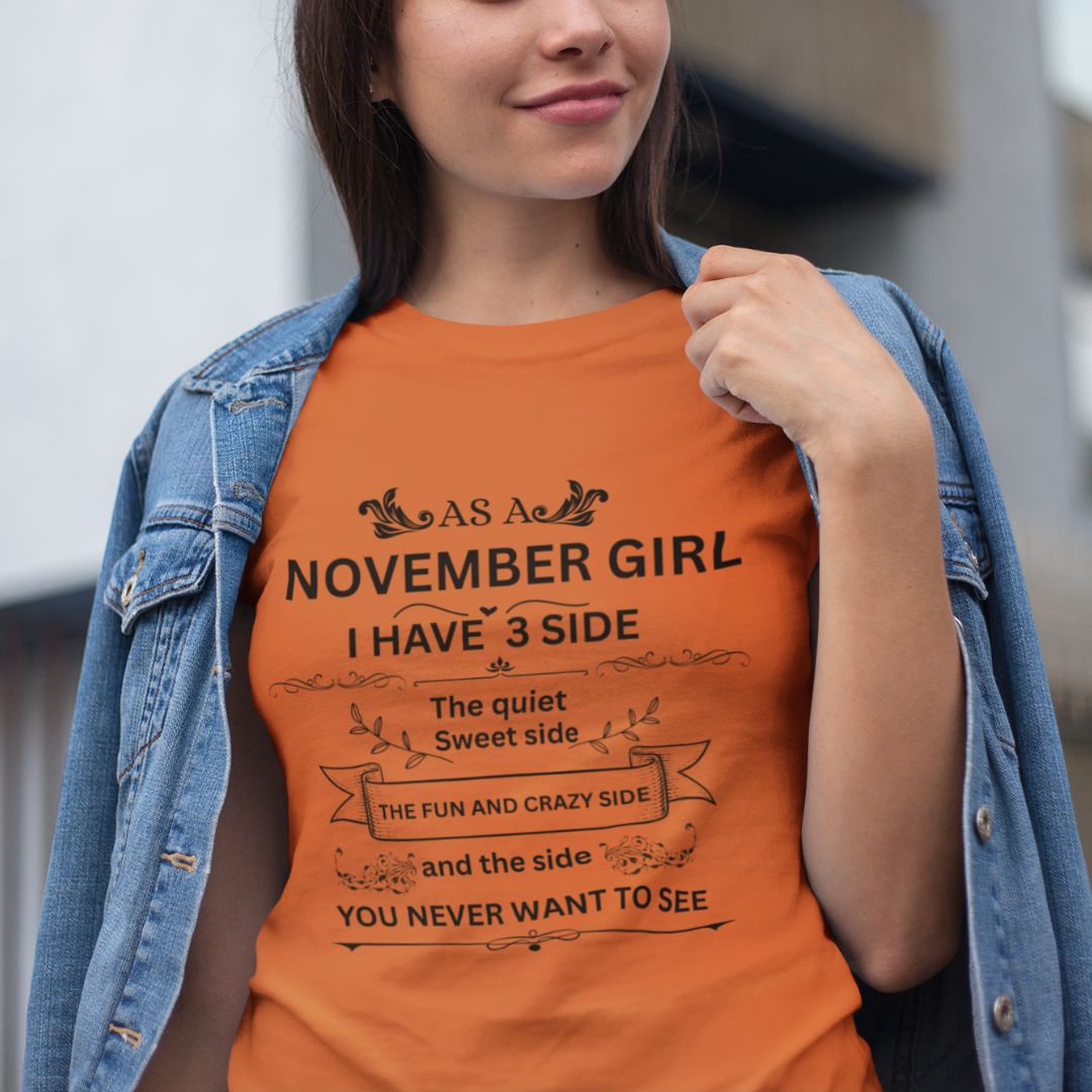 November Girl(Side) Unisex Tee
