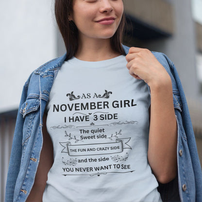 November Girl(Side) Unisex Tee