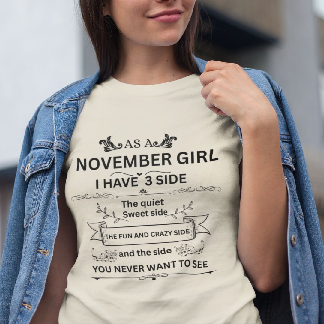 November Girl(Side) Unisex Tee