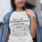 November Girl(Side) Unisex Tee