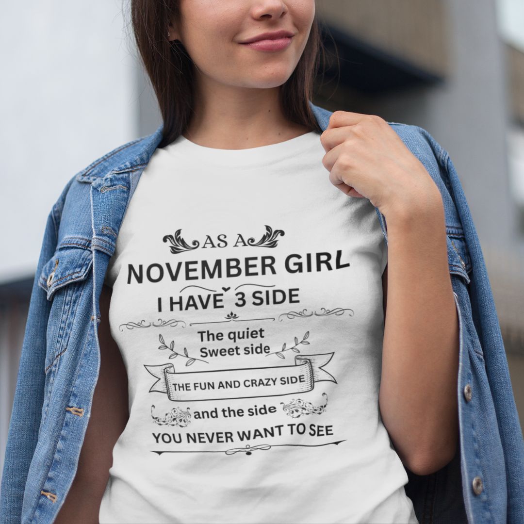 November Girl(Side) Unisex Tee