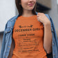 December Girl(Side) Unisex Heavy Cotton Tee
