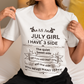 July Girl(Side) Unisex Heavy Cotton Tee