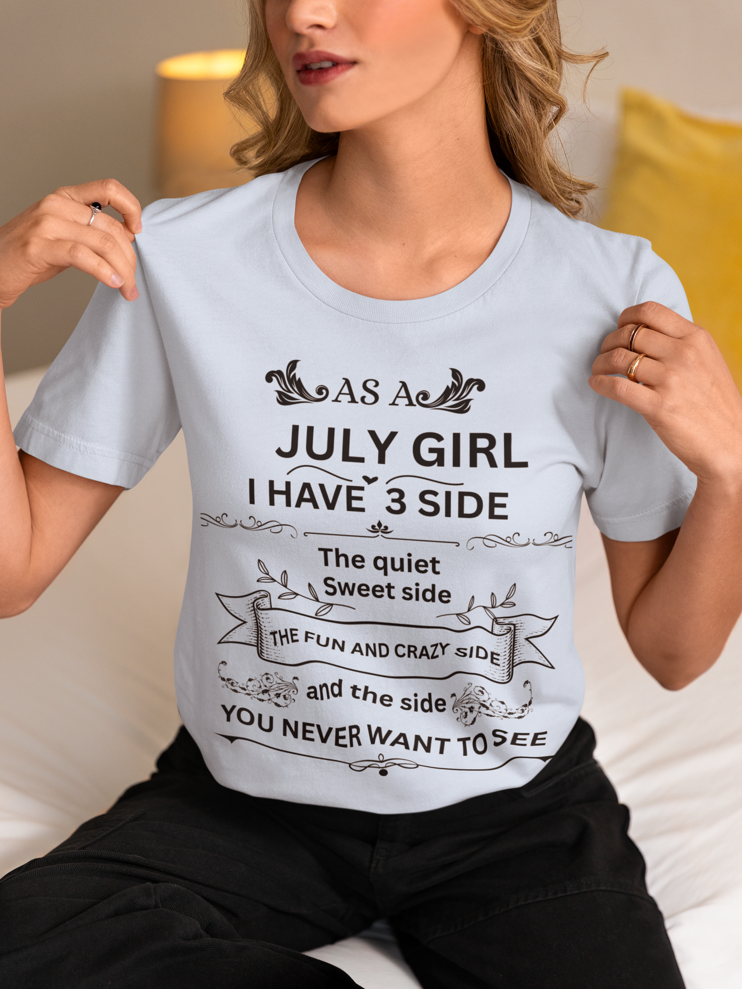 July Girl(Side) Unisex Heavy Cotton Tee