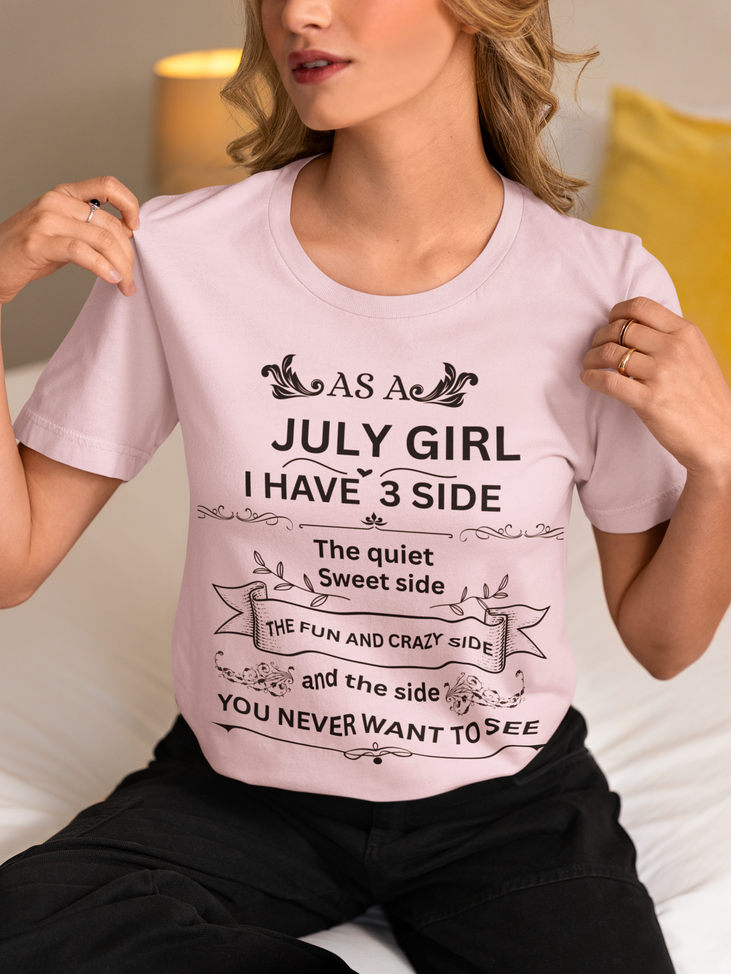 July Girl(Side) Unisex Heavy Cotton Tee