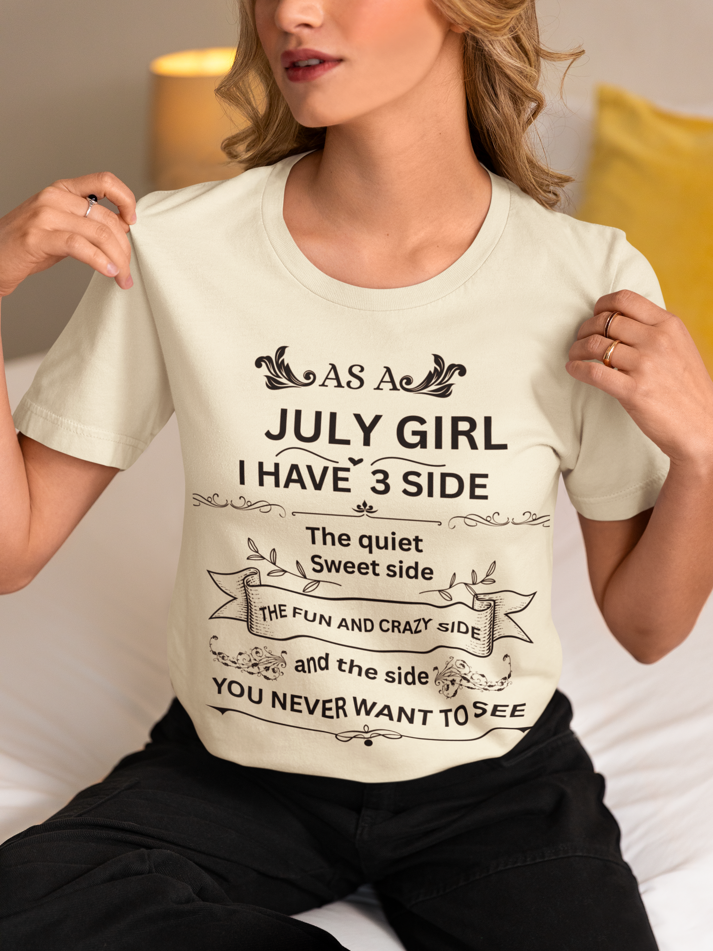 July Girl(Side) Unisex Heavy Cotton Tee