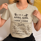 April Girl [side]Unisex Tee
