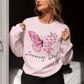January Butterfly Girl - Birthday Sweatshirt