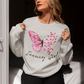 January Butterfly Girl - Birthday Sweatshirt