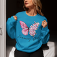 January Butterfly Girl - Birthday Sweatshirt