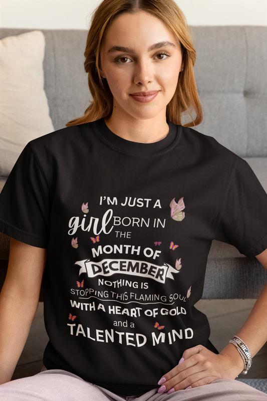 December heart of god Birthday Girl Tee