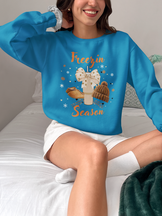 Freezin Season Crewneck  Sweatshirt