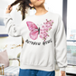 October Girl Butterfly Birthday  Sweatshirt