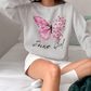 June Girl Butterfly Birthday Sweatshirt
