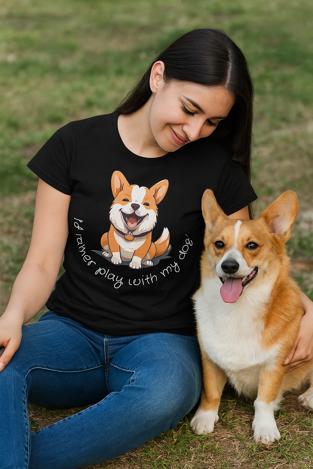 I'd Rather Play With My Dog - Unisex Tee