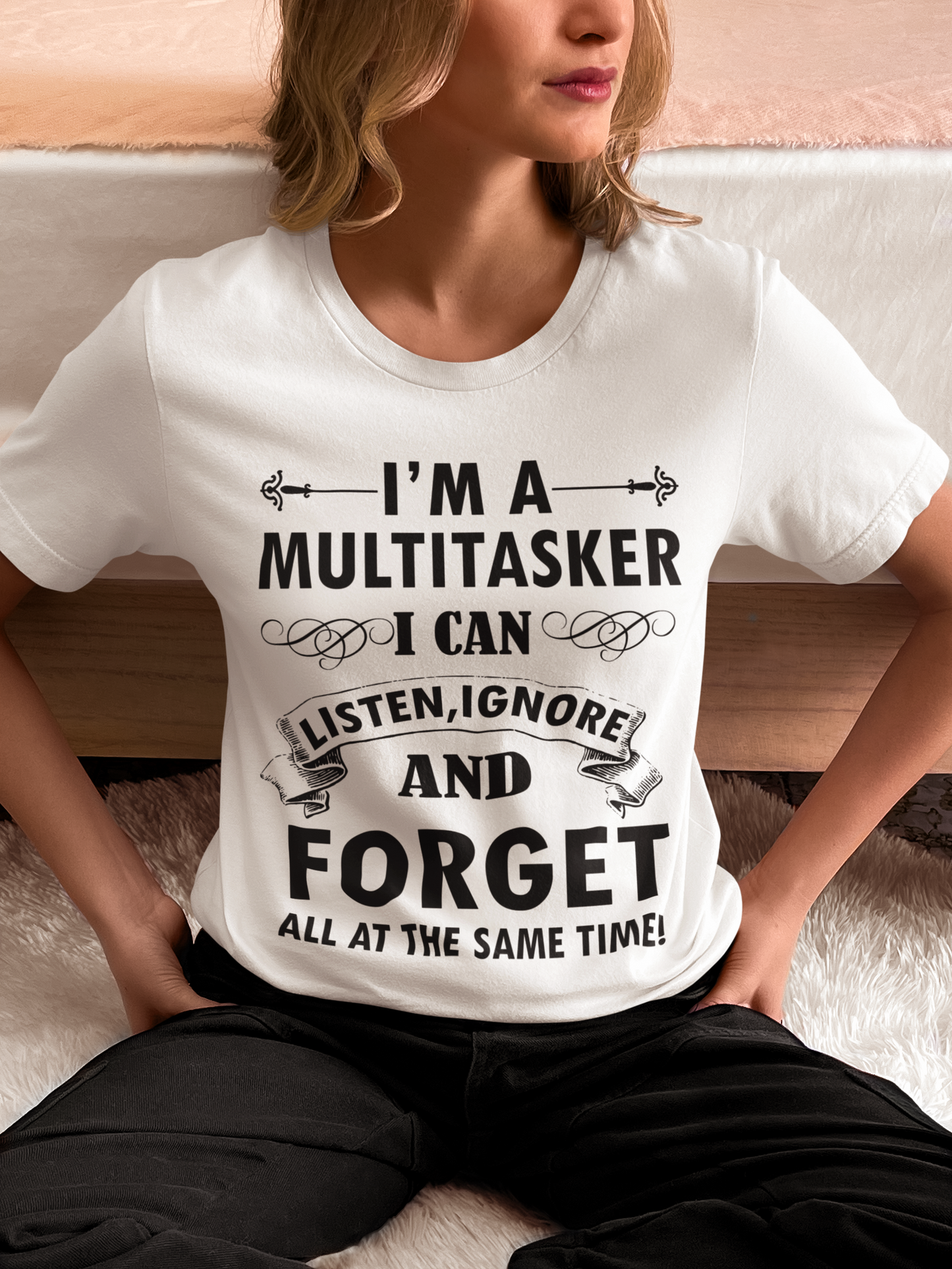 Multitasker Humor Unisex Heavy Cotton Tee