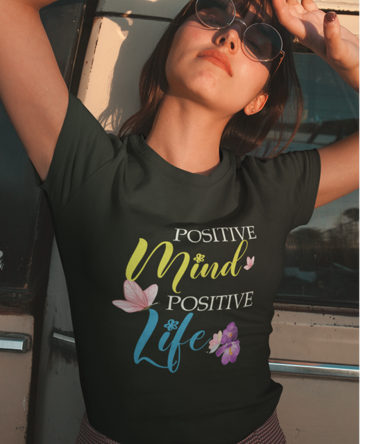 Positive Mind Positive Life Unisex Heavy Cotton Tee