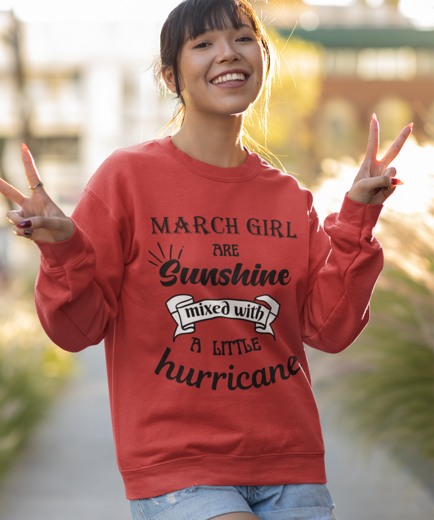 March Girl  Birthday Sunshine Unisex Sweatshirt