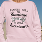 August Girl Birthday Sunshine Hurricane Unisex Sweatshirt