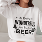 Wonderful Time for a Beer  Christmas Unisex Sweatshirt