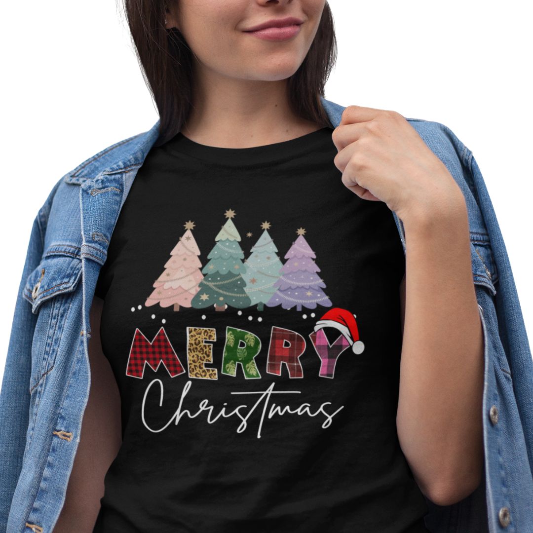 Merry Christmas Cotton Unisex T-shirt