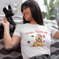 Santa's Favorite Pup Cotton Unisex T-shirt