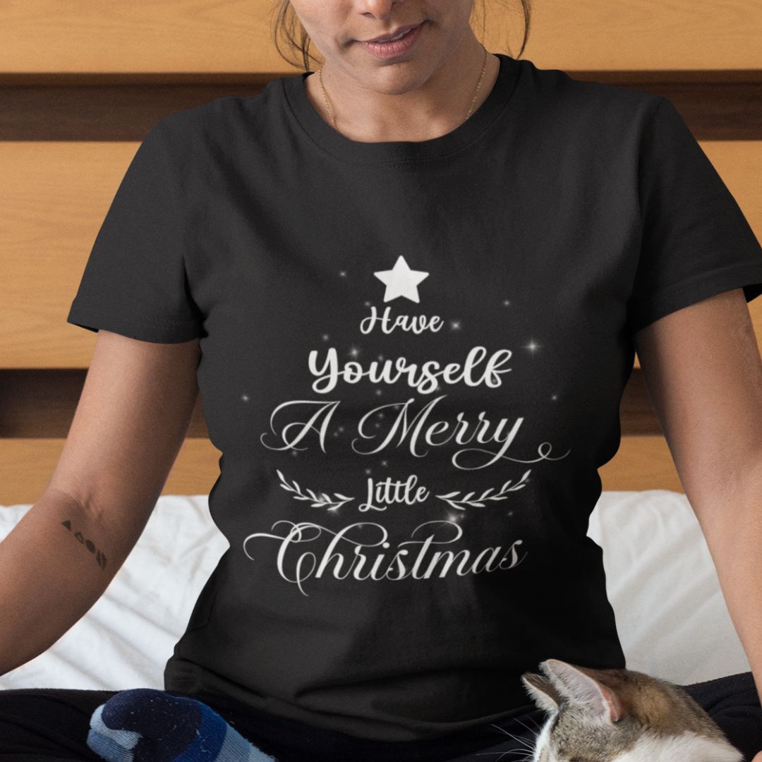 Have Yourself a Merry Little Christmas Cotton Unisex T-shirt