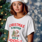 Christmas is better with a Dog Cotton Unisex T-shirt