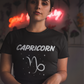 Capricorn Zodiac  White Soft Unisex T-shirt