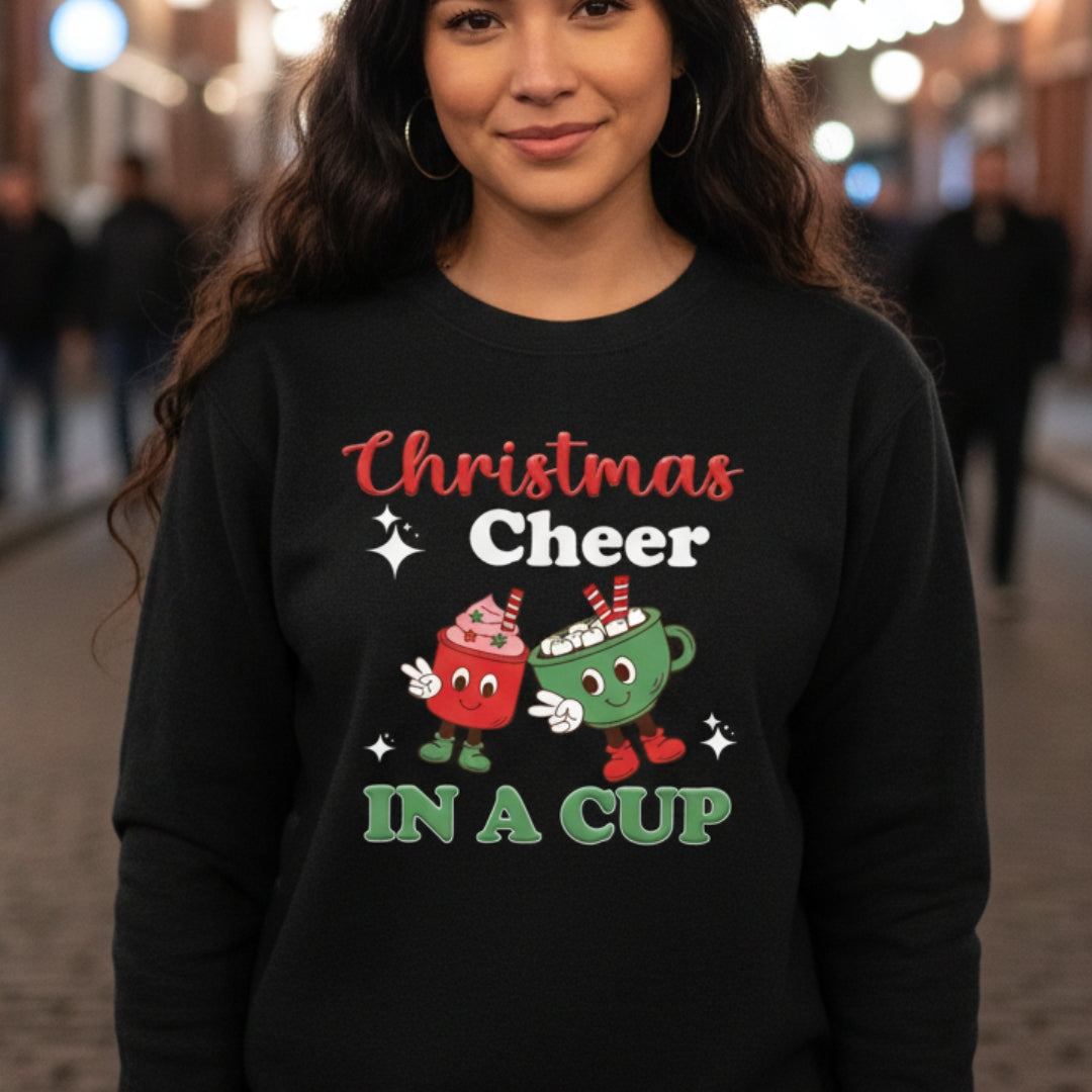 Christmas Cheer In A Cup Unisex Sweatshirt