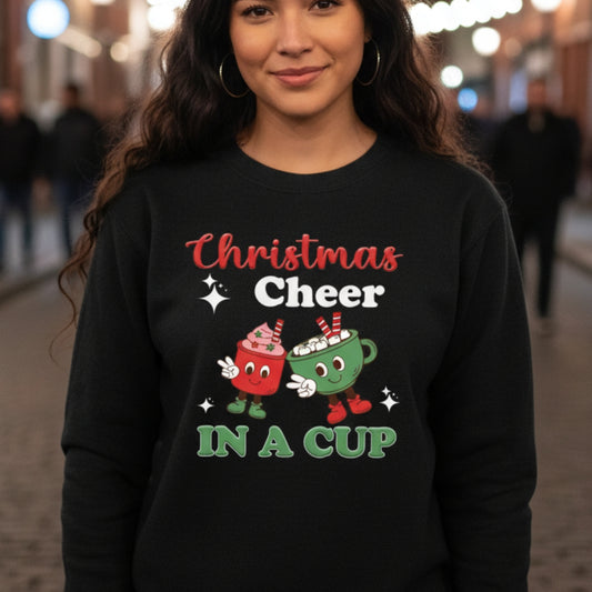 Christmas Cheer In A Cup Unisex Sweatshirt