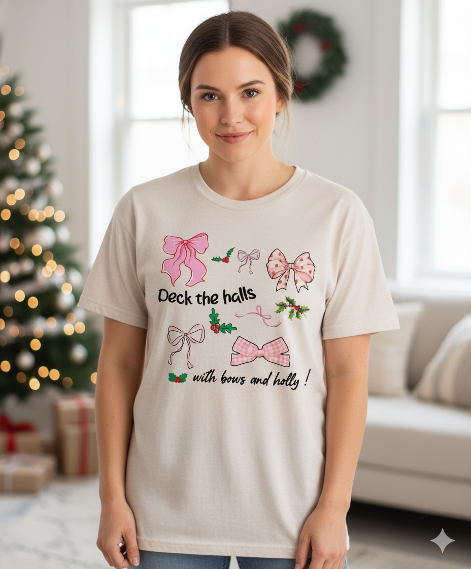 Deck the Halls with Bows Premium Unisex T-shirt