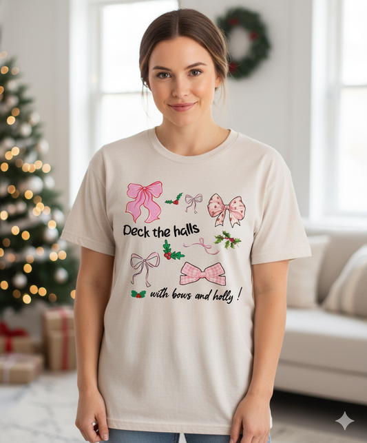 Deck the Halls with Bows Premium Unisex T-shirt