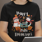 Happy HalloThanksmas cotton unisex T-Shirt