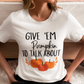 Pumpkin To Talk About COTTON UNISEX T-SHIRT