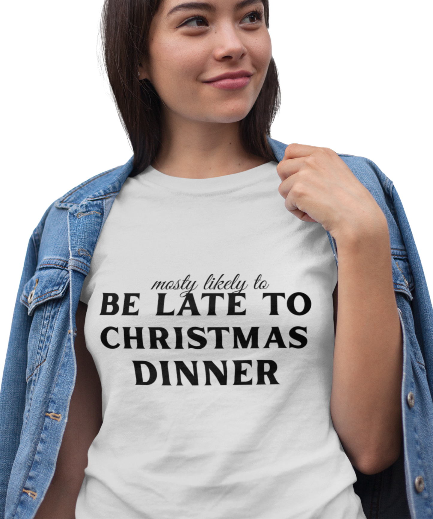 Be Late to Christmas Dinner Cotton Unisex T- shirt