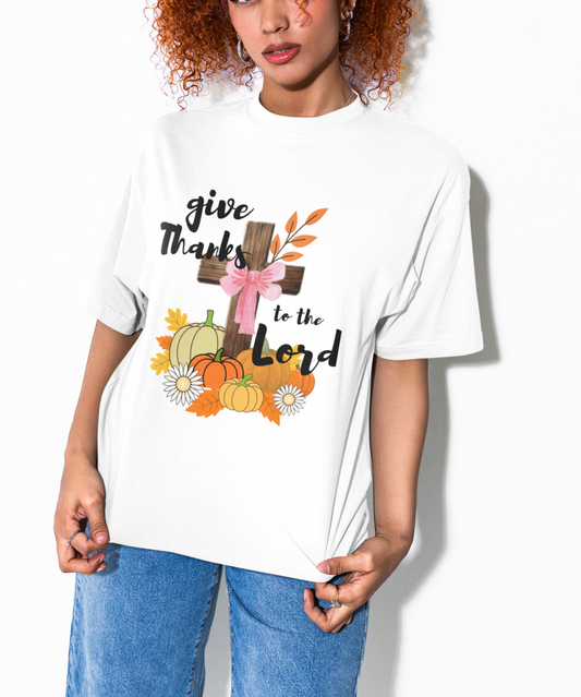 Thankful to the Lord Cotton unisex T-shirt