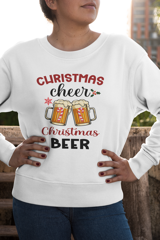 Christmas Cheer, Christmas Beer - Unisex Sweatshirt