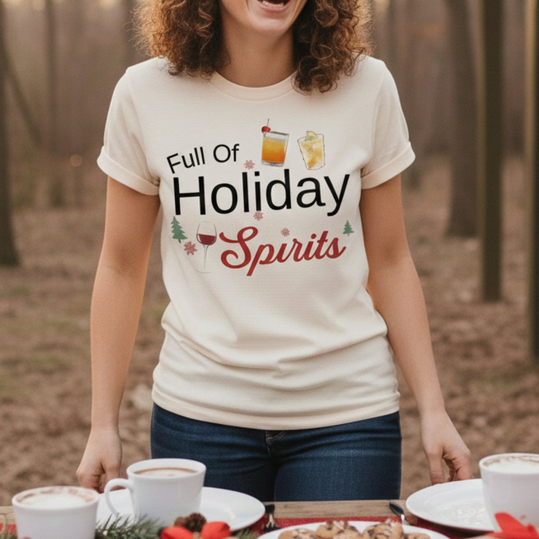 Holiday Spirits Christmas Premium Unisex T-shirt