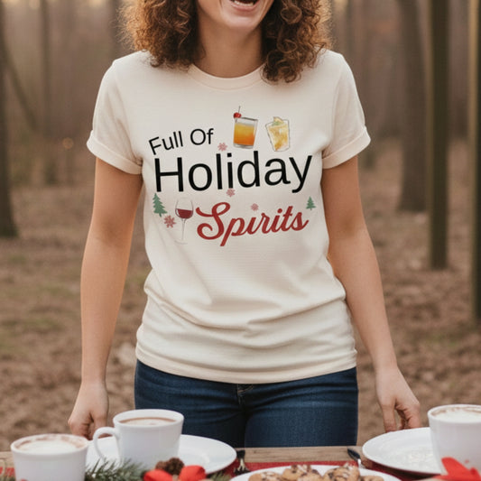 Holiday Spirits Christmas Premium Unisex T-shirt