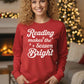 Reading Makes the Season Bright Christmas Unisex Sweatshirt