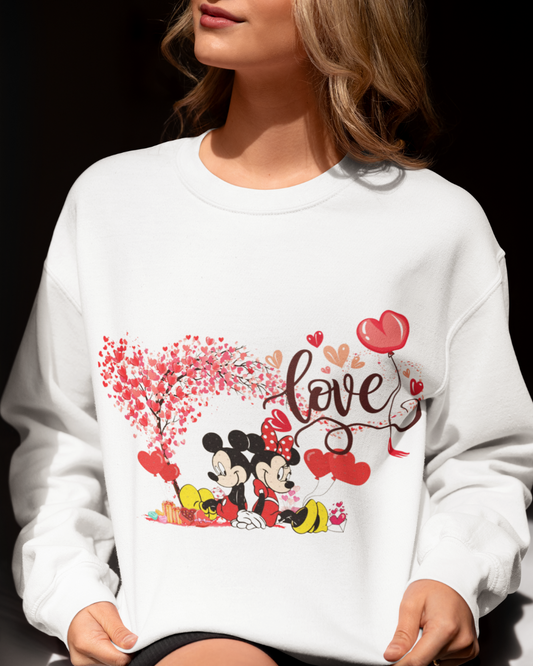 Mickey & Minnie 'Love Unisex Sweatshirt